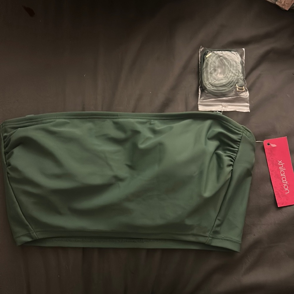 Xhilaration Green Bikini Top Medium